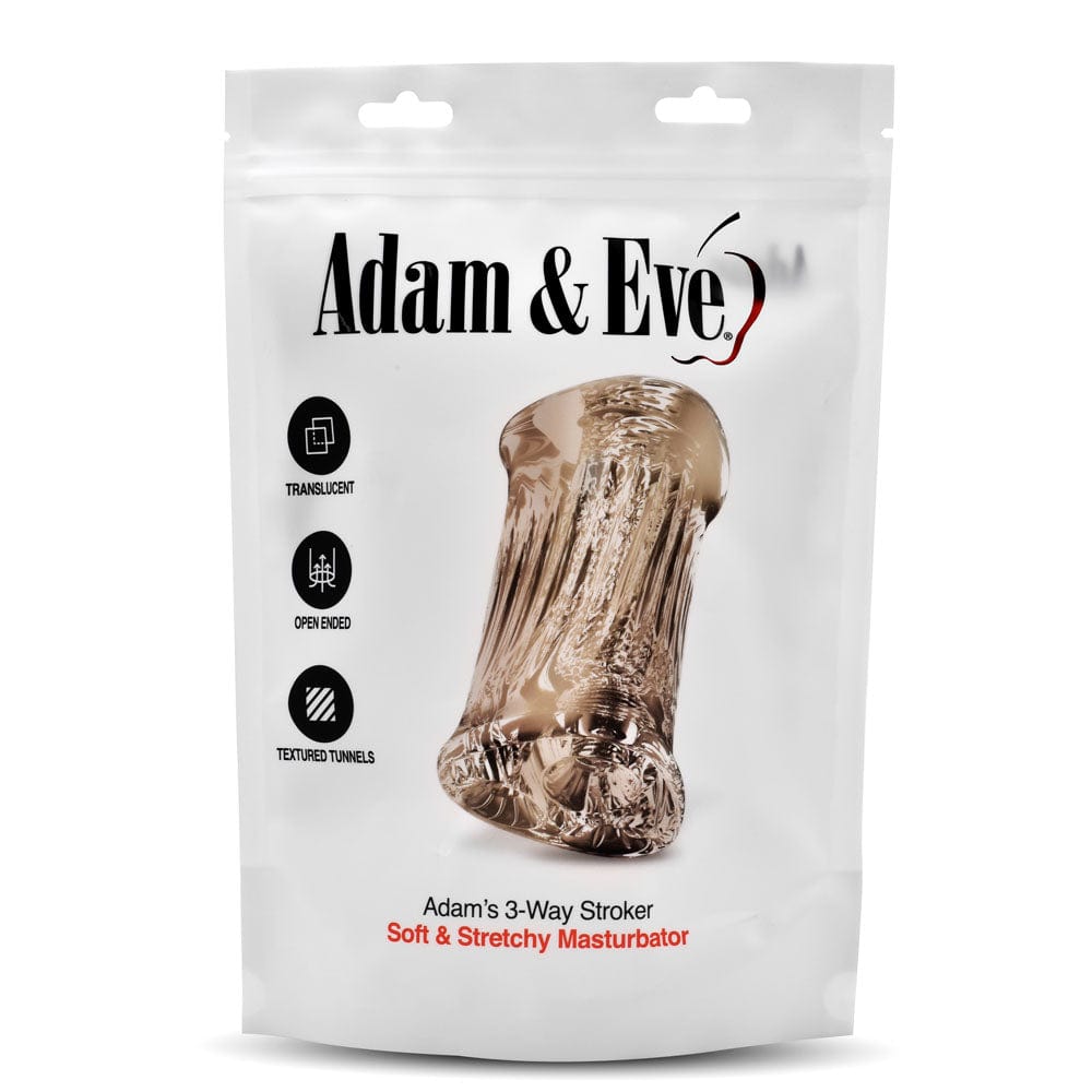 Adam & Eve Adam's 3-Way Stroker – Male Stroker > Sex Toys For Men > Masturbators > Manual - Tophatter Daily Deals