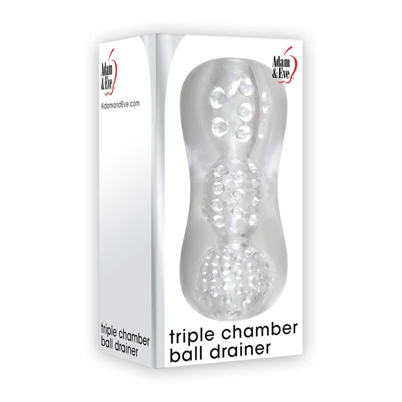 Adam & Eve Triple Chamber Ball Drainer Stroking Toy > Sex Toys For Men > Masturbators > Manual - Tophatter Daily Deals