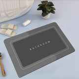 Bathroom Absorbent And Quick-drying Floor Mat Baikal dark grey 1PCS 0 - Tophatter Daily Deals