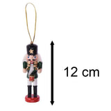 Set of 3 Traditional Nutcracker Soldier Baubles | Christmas Tree Ornament 12cm Baubles - Tophatter Daily Deals
