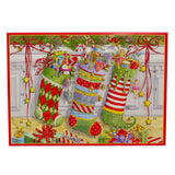 Stocking on the Mantle Advent Calendar Card with Envelope | Christmas Calendar Advent Calendar - Tophatter Daily Deals
