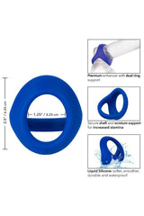 Cal Exotics - Admiral - Cock & Ball Dual Ring - Blue Sex Toy - Tophatter Daily Deals