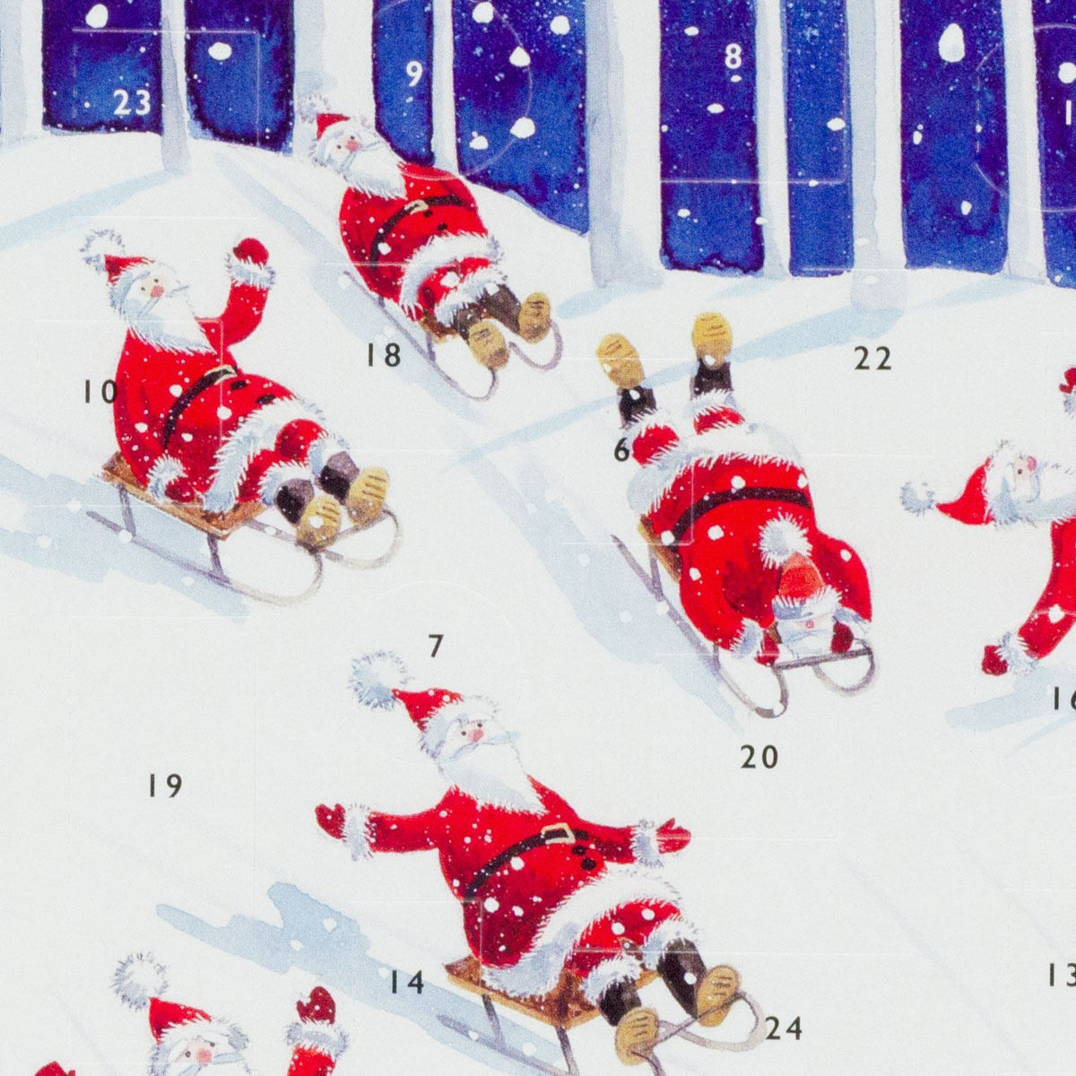 Santa's Sledging Adventure - Christmas Advent Calendar Greetings Card & Envelope Advent Calendar - Tophatter Daily Deals