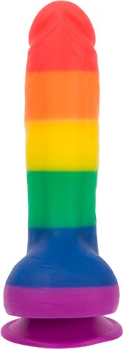 Justin 8" Rainbow Dildo Dildoes & Dongs - Tophatter Daily Deals
