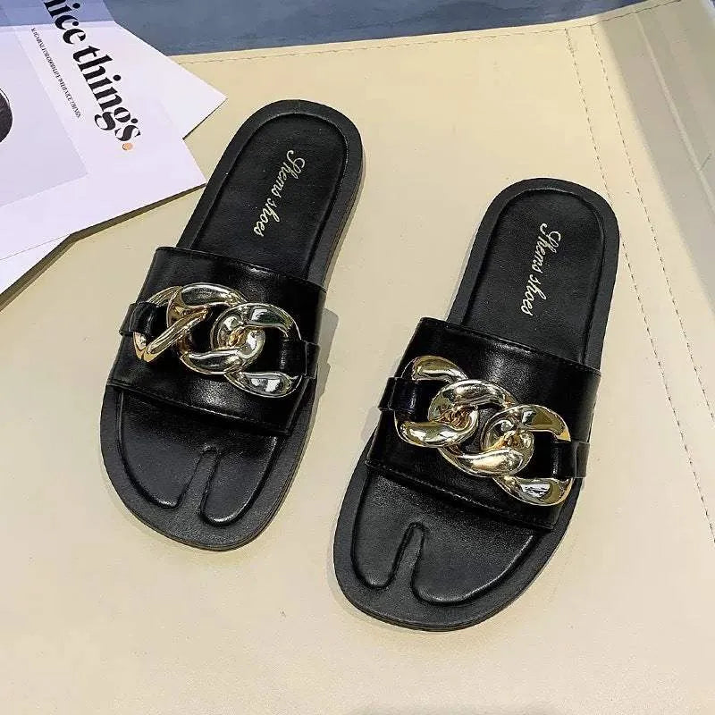 I am Lazy & Fancy Slippers Black Slippers - Tophatter Daily Deals