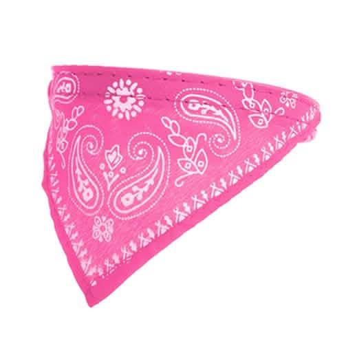 Adjustable Bandana Leather Pet Collar Pink Pet Supplies - Tophatter Daily Deals