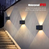 Adjustable Beam Solar Wall Sconce Outdoor Light with 140 Lumens Solar Outdoor Lights - Tophatter Daily Deals