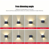Adjustable Beam Solar Wall Sconce Outdoor Light with 140 Lumens Solar Outdoor Lights - Tophatter Daily Deals