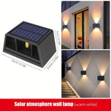 Adjustable Beam Solar Wall Sconce Outdoor Light with 140 Lumens Solar Outdoor Lights - Tophatter Daily Deals