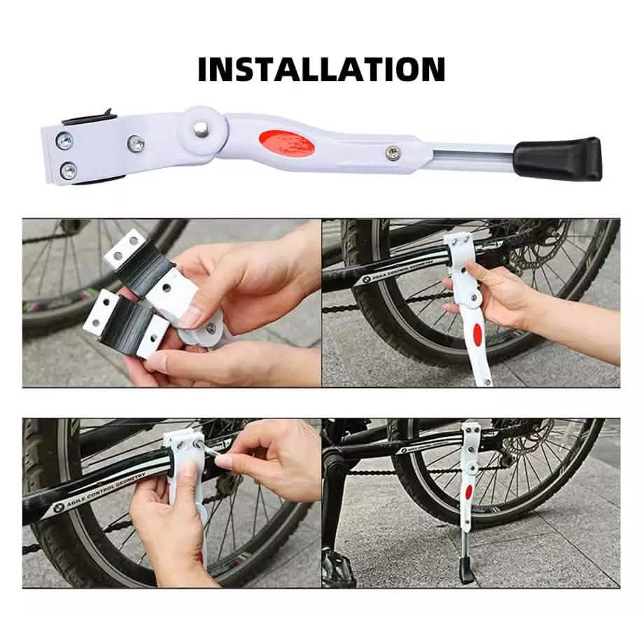 Adjustable Bicycle Support Side Stand Outdoor Recreation - Tophatter Daily Deals
