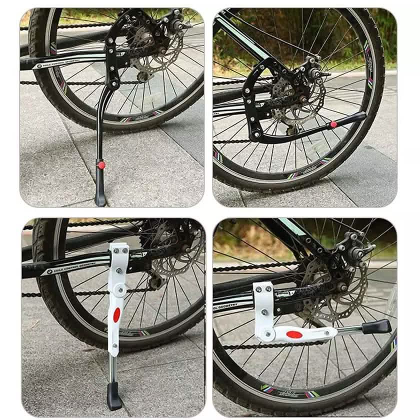 Adjustable Bicycle Support Side Stand Outdoor Recreation - Tophatter Daily Deals