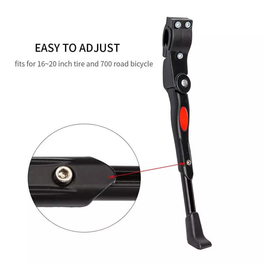 Adjustable Bicycle Support Side Stand Outdoor Recreation - Tophatter Daily Deals