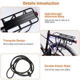 Adjustable Bike Cargo Rack Outdoor Recreation - Tophatter Daily Deals