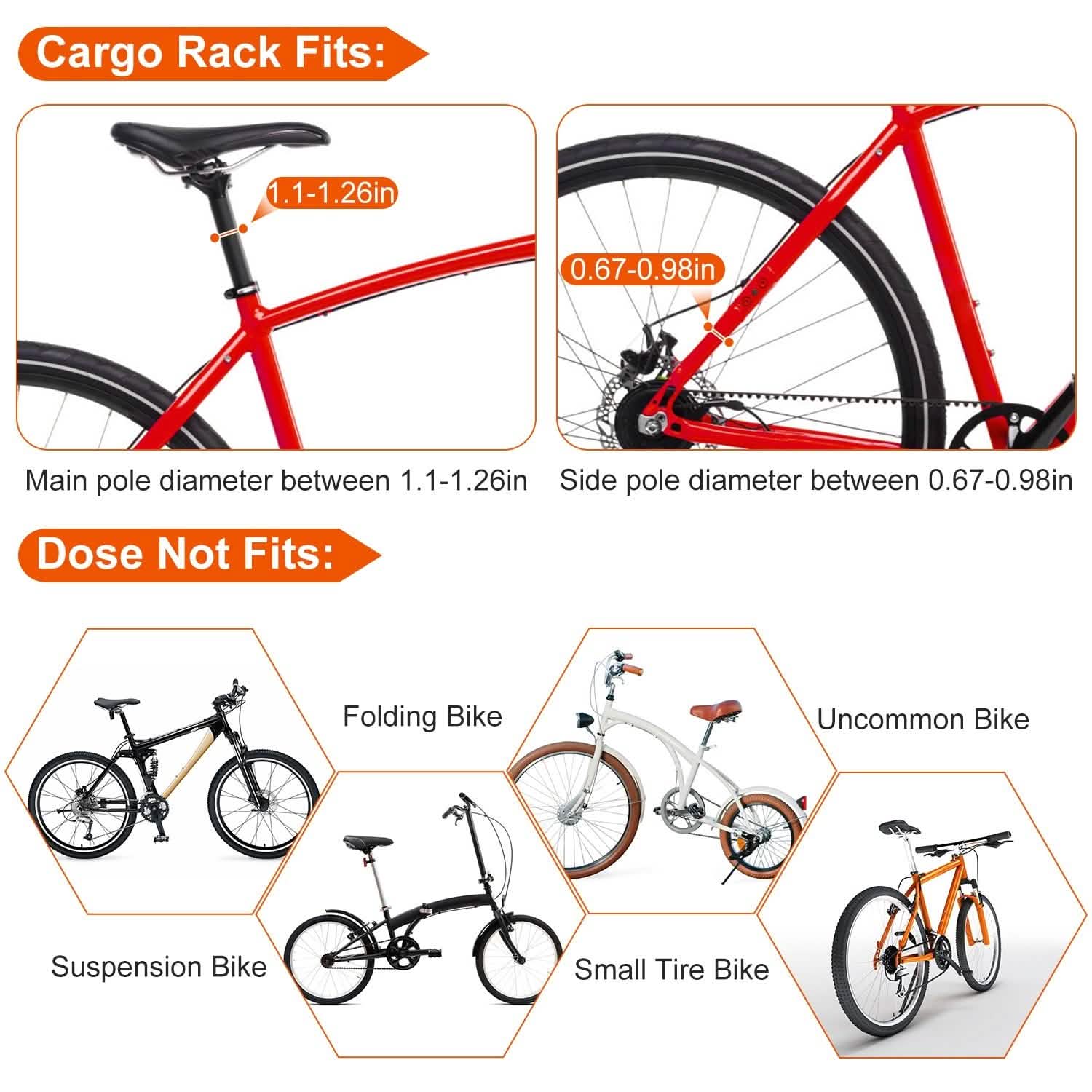 Adjustable Bike Cargo Rack Outdoor Recreation - Tophatter Daily Deals