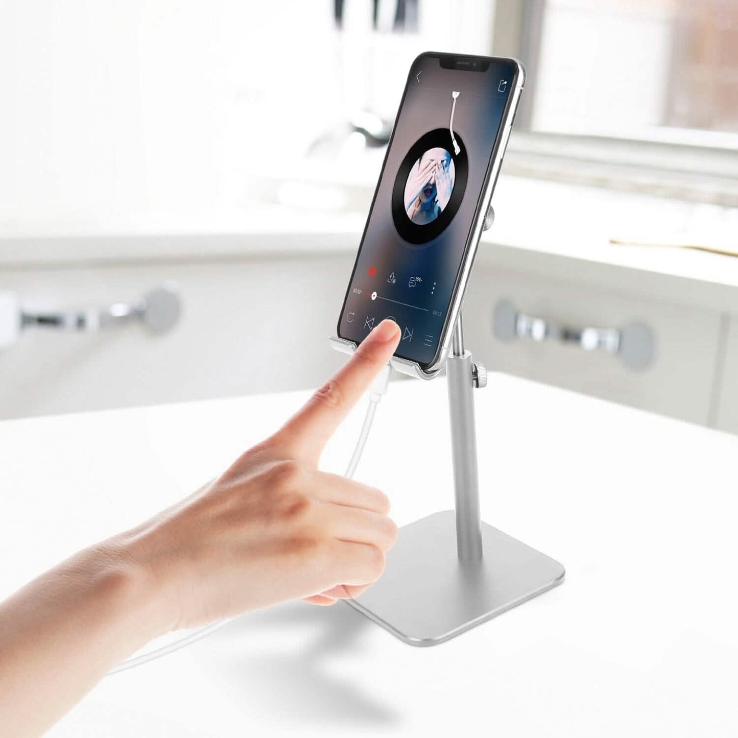 Adjustable Cellphone Tablet Stand Mobile Accessories - Tophatter Daily Deals