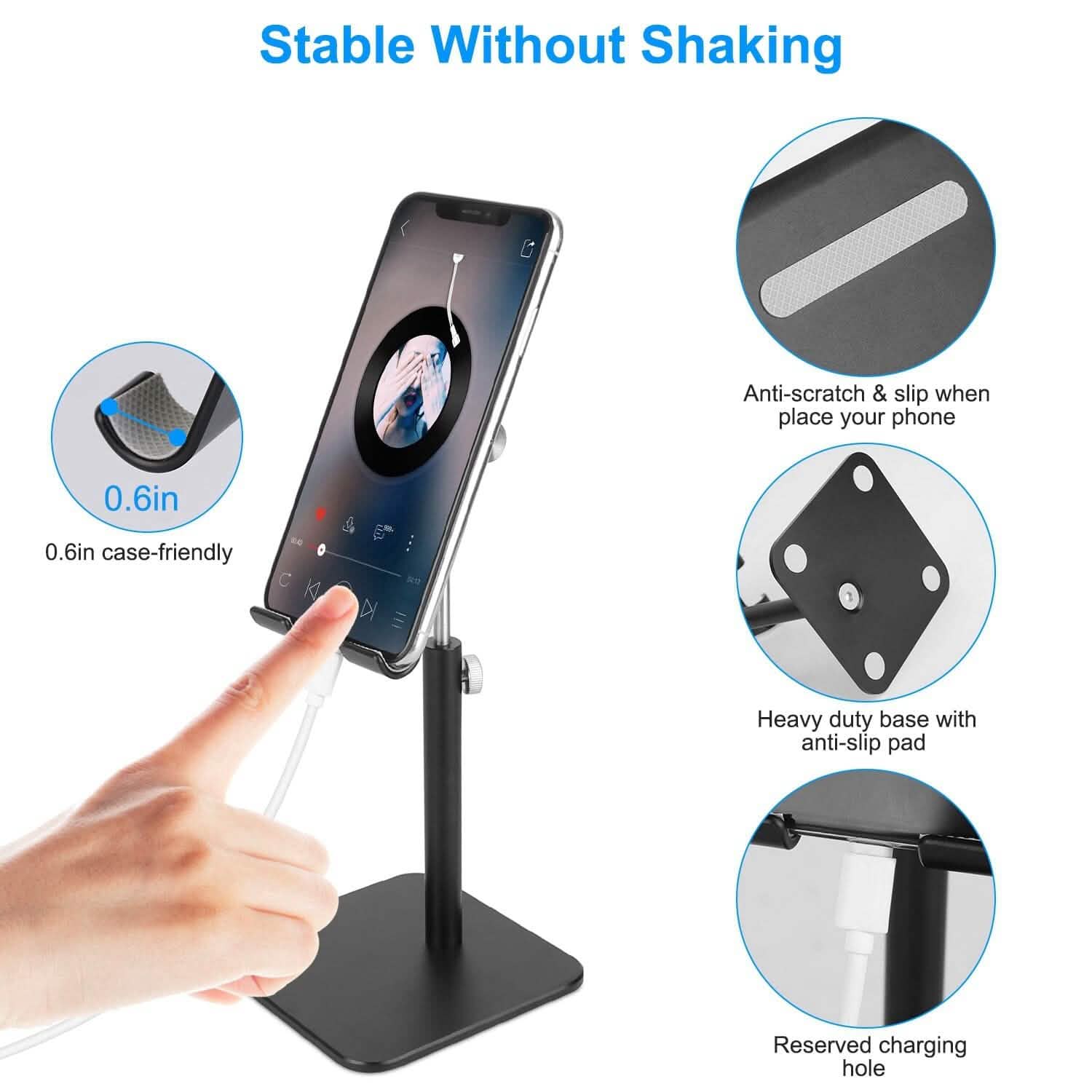Adjustable Cellphone Tablet Stand Mobile Accessories - Tophatter Daily Deals