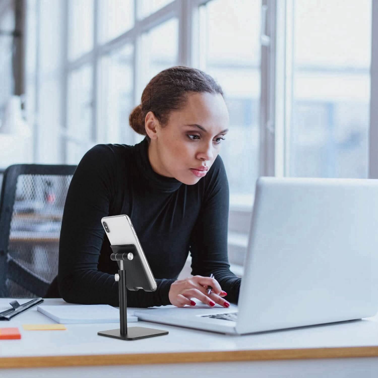 Adjustable Cellphone Tablet Stand Mobile Accessories - Tophatter Daily Deals