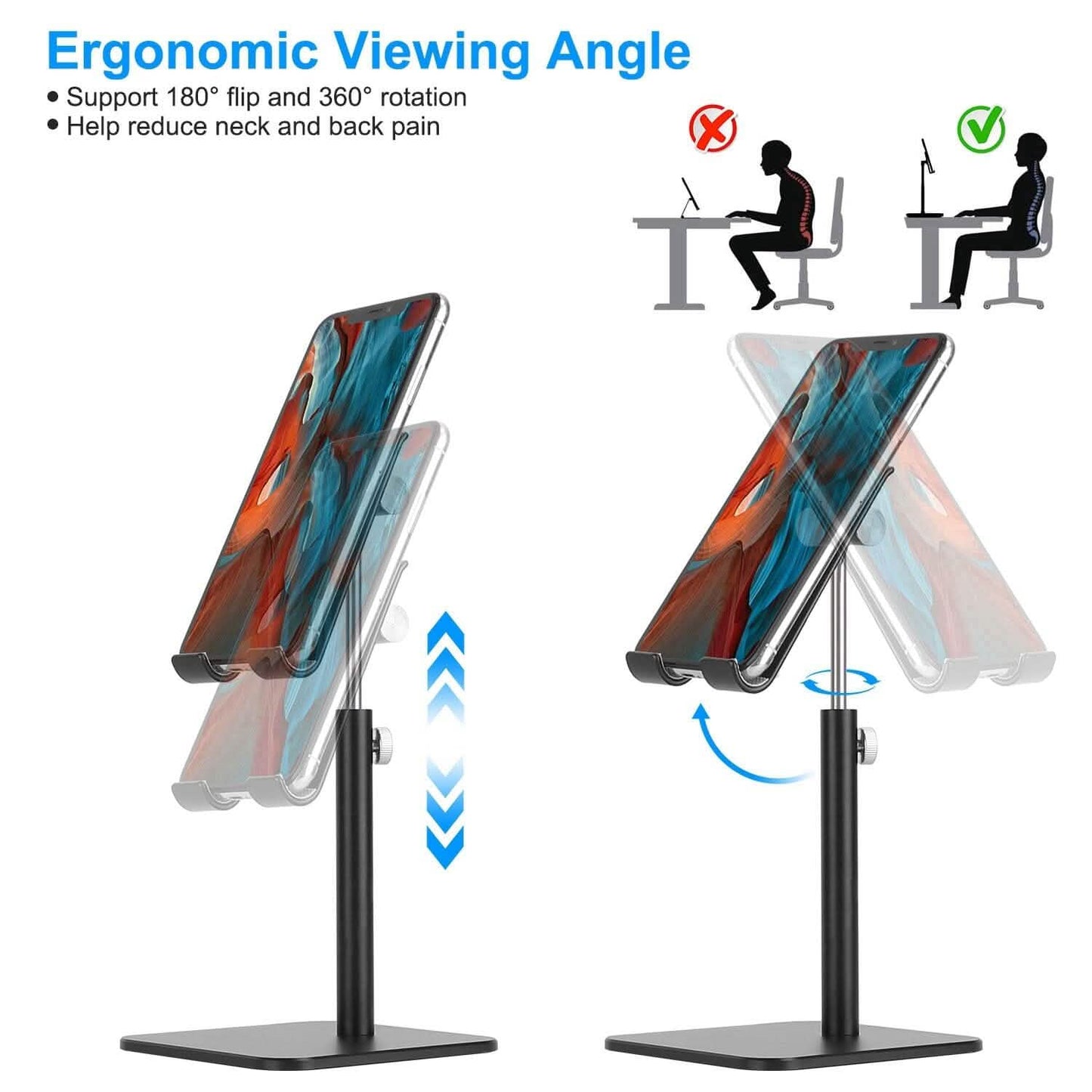 Adjustable Cellphone Tablet Stand Mobile Accessories - Tophatter Daily Deals