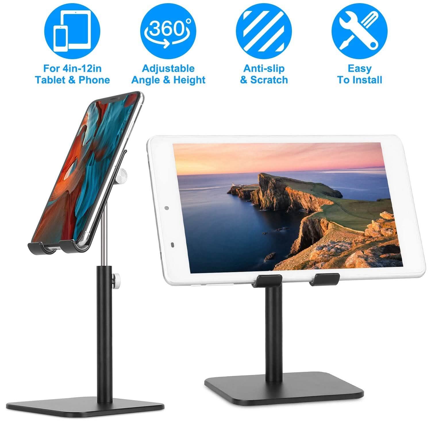 Adjustable Cellphone Tablet Stand Mobile Accessories - Tophatter Daily Deals