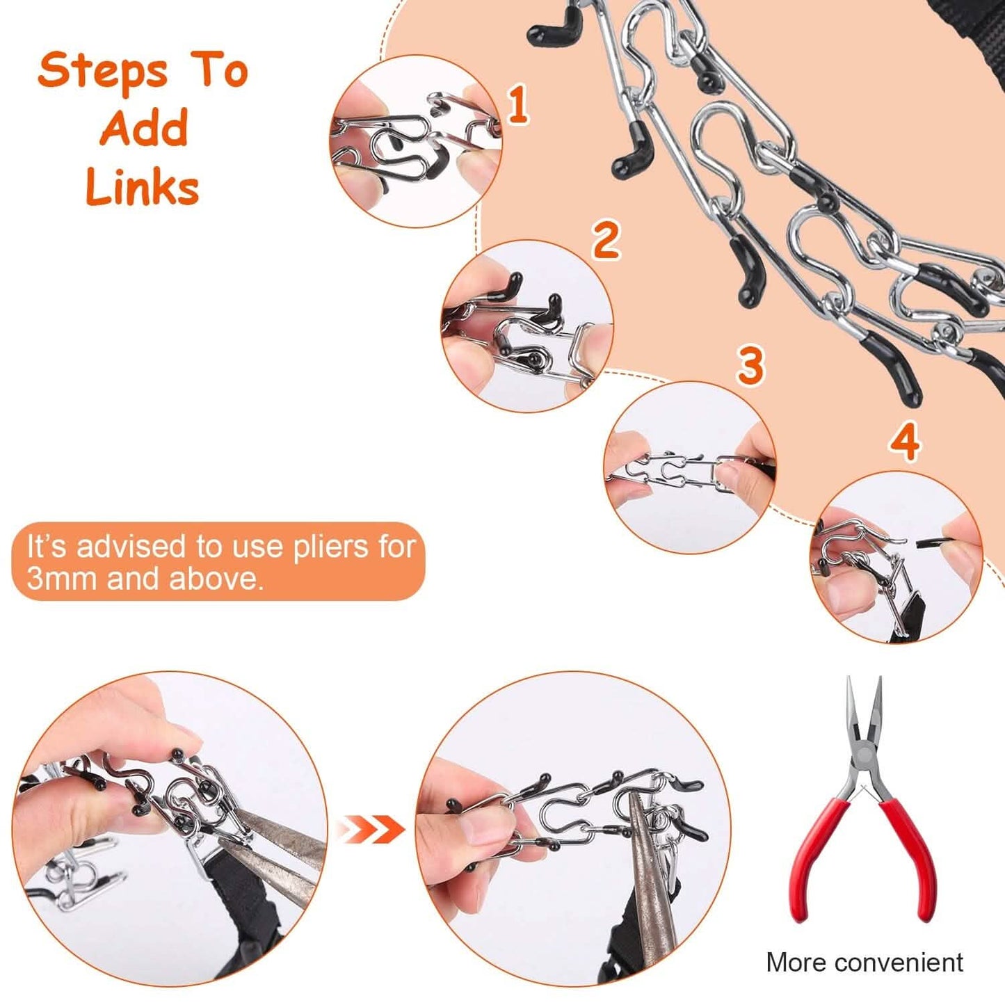 Adjustable Dog Choke Collar Training Chain Pet Supplies - Tophatter Daily Deals