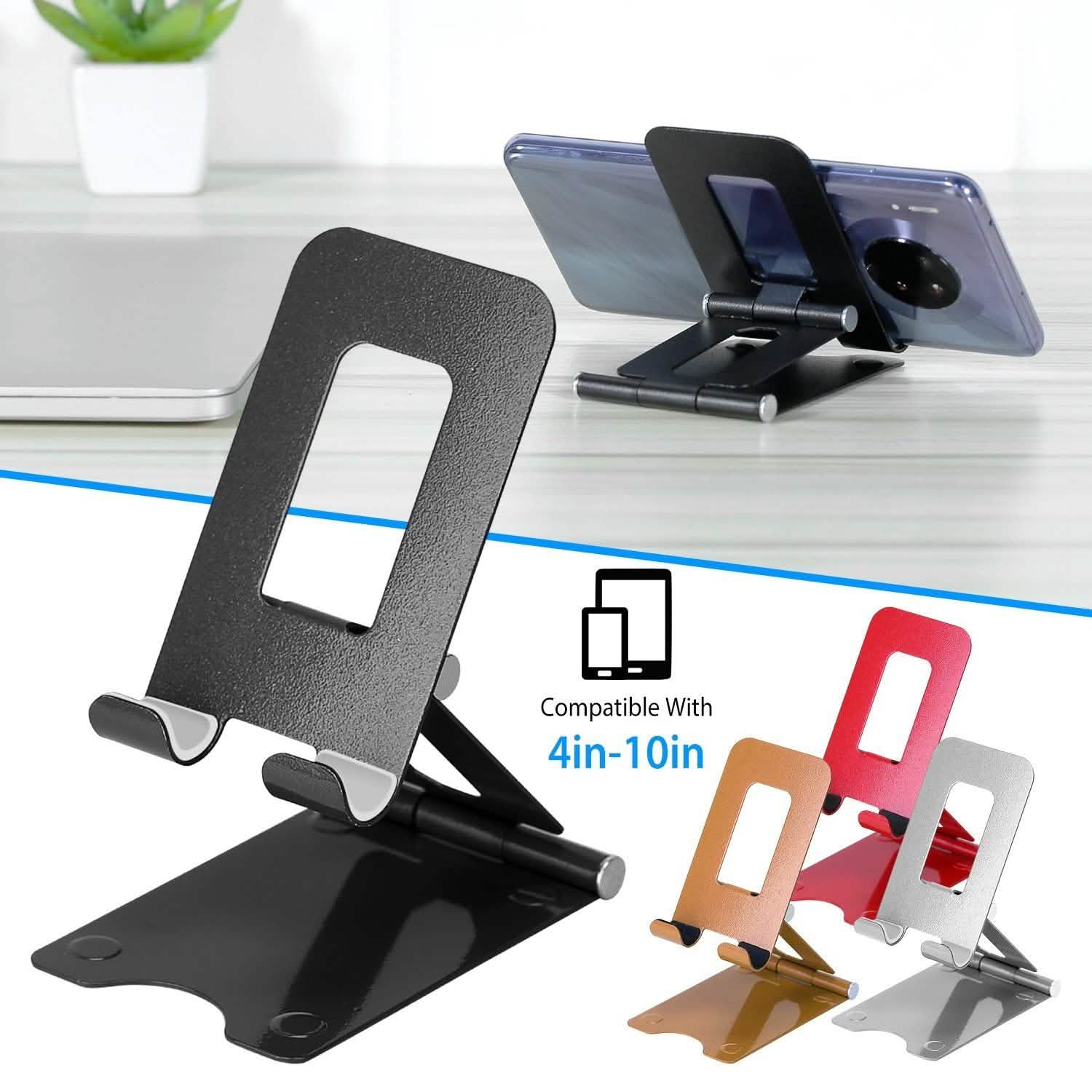 Adjustable Foldable Desktop Phone Stand Mobile Accessories - Tophatter Daily Deals