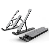 Adjustable Foldable Laptop Stand Black Laptop Stand - Tophatter Daily Deals