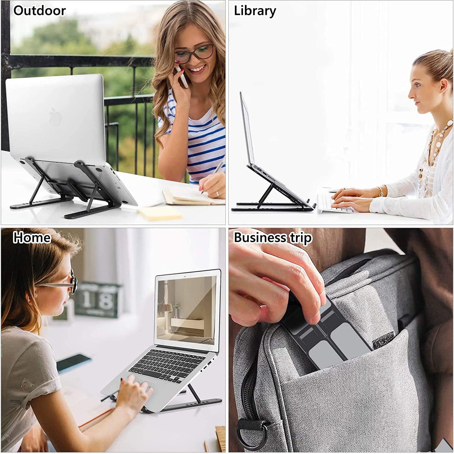 Adjustable Foldable Laptop Stand Laptop Stand - Tophatter Daily Deals