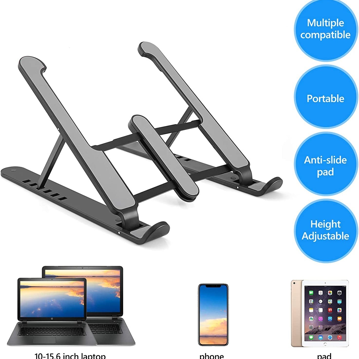 Adjustable Foldable Laptop Stand Laptop Stand - Tophatter Daily Deals