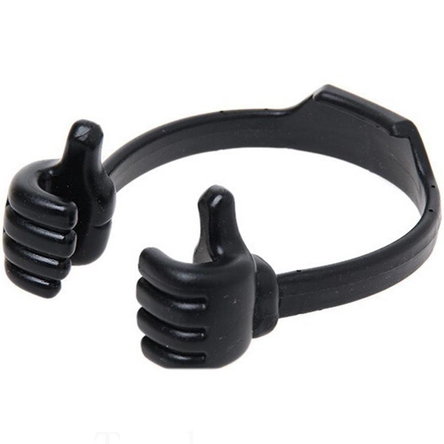 Adjustable Lazy Thumb Phone Holder Black Phone Holder - Tophatter Daily Deals