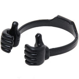 Adjustable Lazy Thumb Phone Holder Black Phone Holder - Tophatter Daily Deals