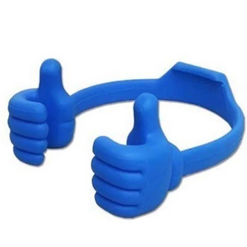 Adjustable Lazy Thumb Phone Holder Blue Phone Mounts & Holders - Tophatter Daily Deals