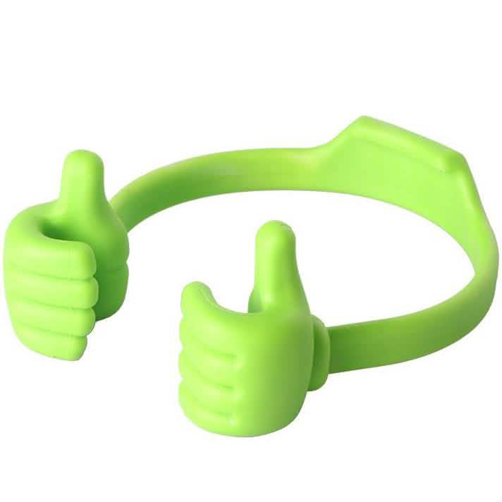 Adjustable Lazy Thumb Phone Holder Green Phone Mounts & Holders - Tophatter Daily Deals