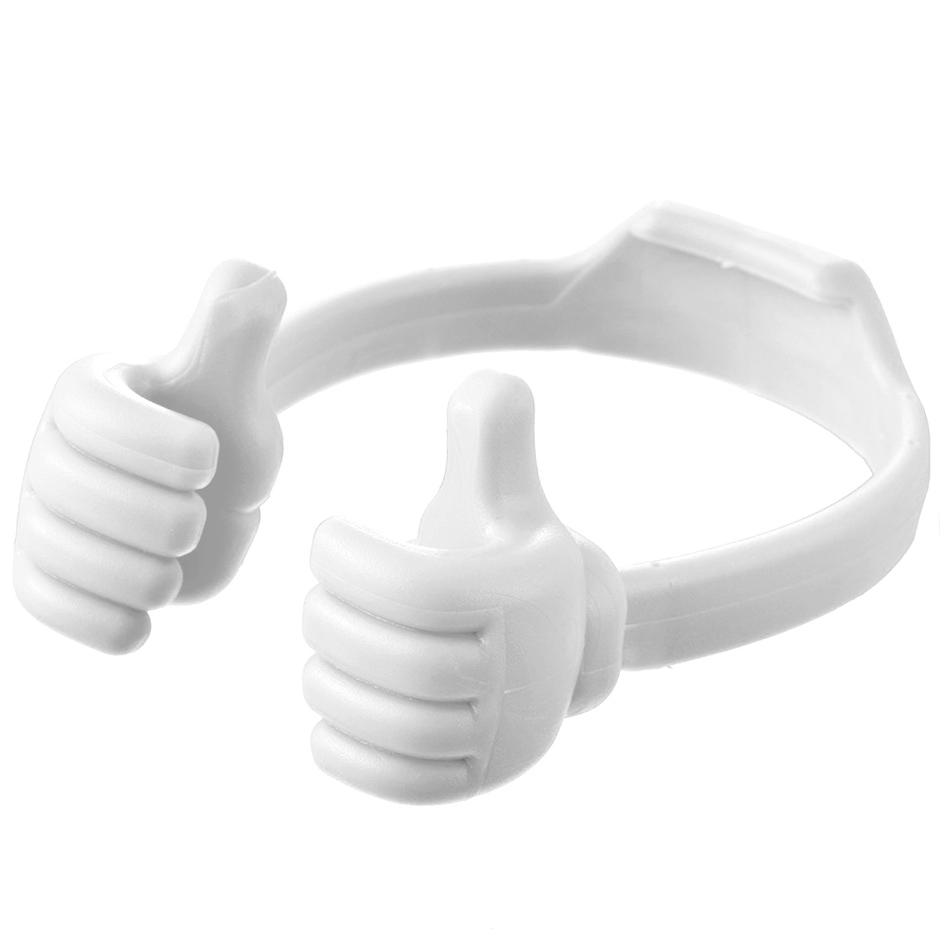 Adjustable Lazy Thumb Phone Holder White Phone Holder - Tophatter Daily Deals