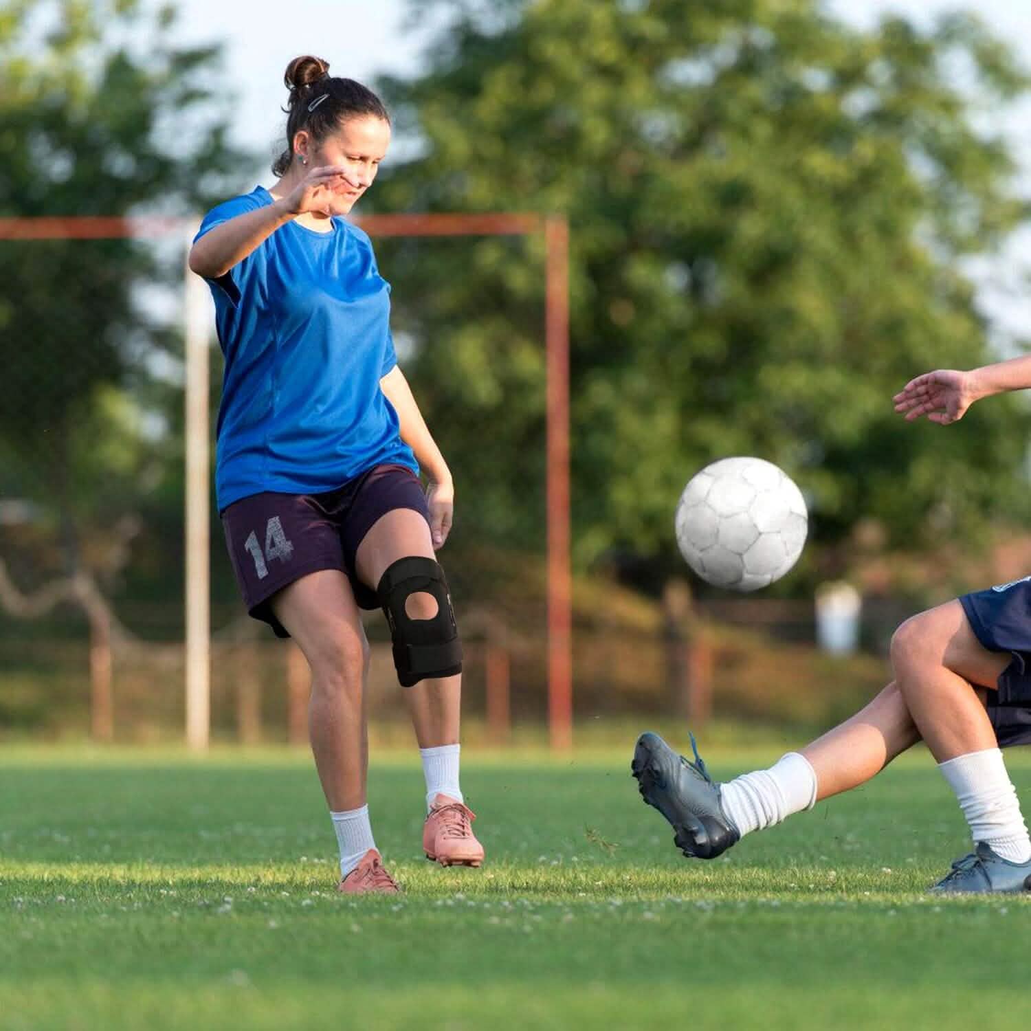 Adjustable Open Patella Compression Knee Brace Health & Wellness - Tophatter Daily Deals