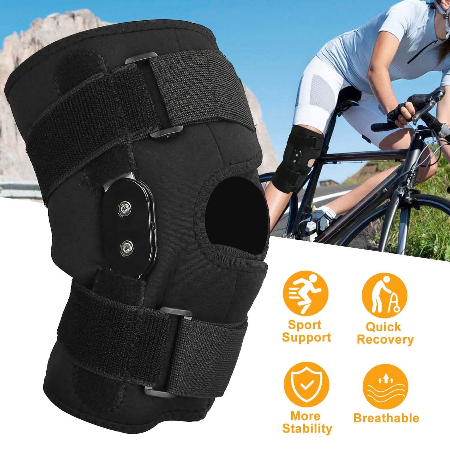 Adjustable Open Patella Compression Knee Brace Health & Wellness - Tophatter Daily Deals