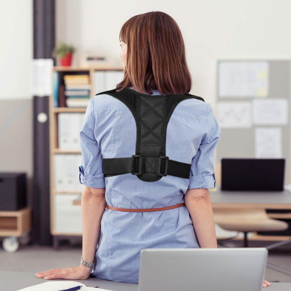Adjustable Posture Clavicle Support Corrector Back Shoulders Brace Health & Wellness - Tophatter Daily Deals