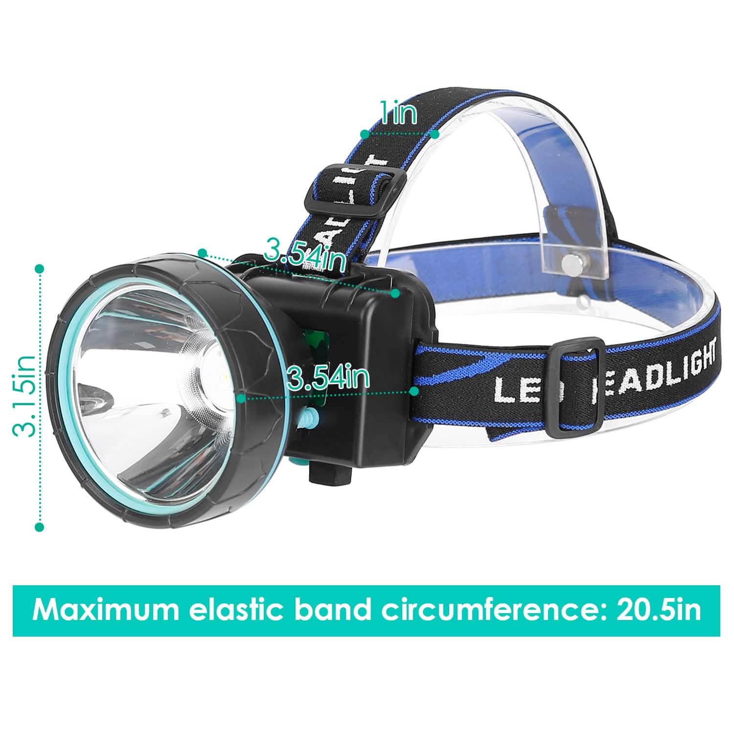 Adjustable Rechargeable LED Spotlight Headlight Outdoor Recreation - Tophatter Daily Deals