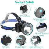 Adjustable Rechargeable LED Spotlight Headlight Outdoor Recreation - Tophatter Daily Deals