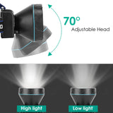 Adjustable Rechargeable LED Spotlight Headlight Outdoor Recreation - Tophatter Daily Deals
