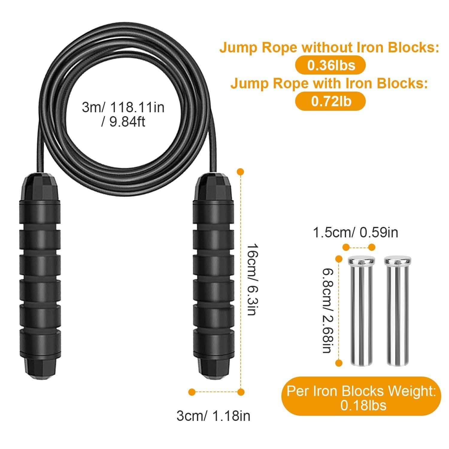 Adjustable Steel Wire Jumping Ropes Fitness & Exercise - Tophatter Daily Deals