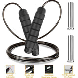 Adjustable Steel Wire Jumping Ropes Fitness & Exercise - Tophatter Daily Deals