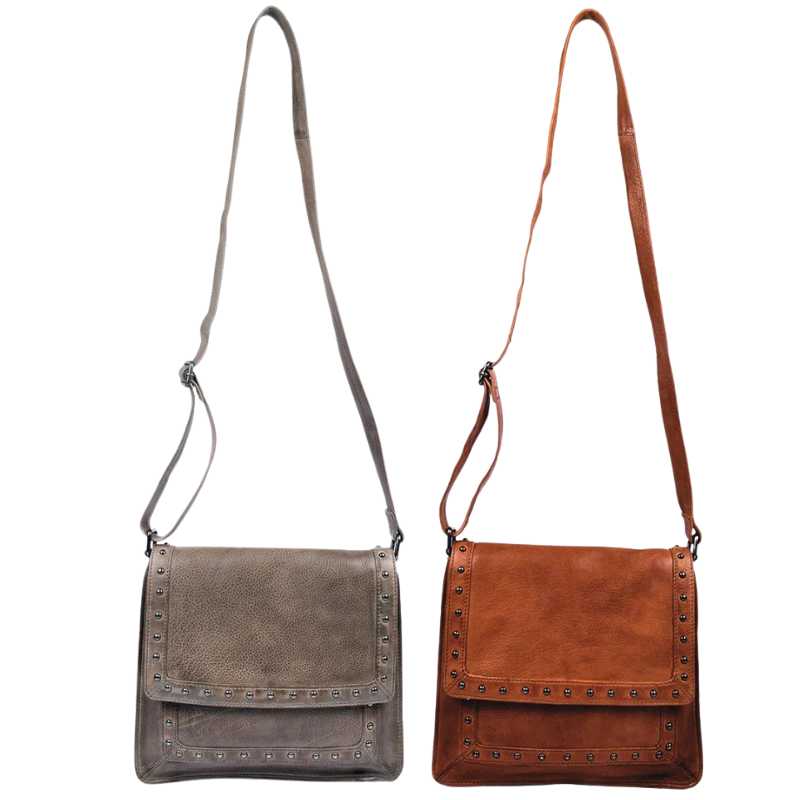 Monroe Concealed Carry Leather Crossbody Handbag Handgun Purses - Tophatter Daily Deals