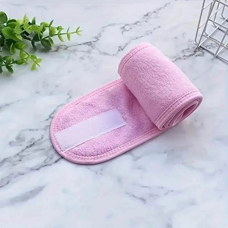 Adjustable Women's Headband - Soft, Non-Slip, Ideal for Makeup, Face Washing, Yoga, and Running Pink Headbands & Hair Accessories - Tophatter Daily Deals