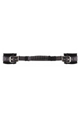 Ouch by Shots Toys - Adjustable Leather Handcuffs With Handle - Black BDSM - Tophatter Daily Deals
