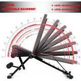 Foldable Sit Up Bench - Adjustable Sit Up Weight Bench Foldable Strength Training Gym Exercise & Fitness - Tophatter Daily Deals