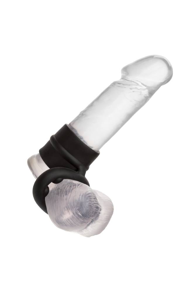 Cal Exotics - Alpha - Liquid Silicone Dual Magnum Ring - Black Sex Toy - Tophatter Daily Deals