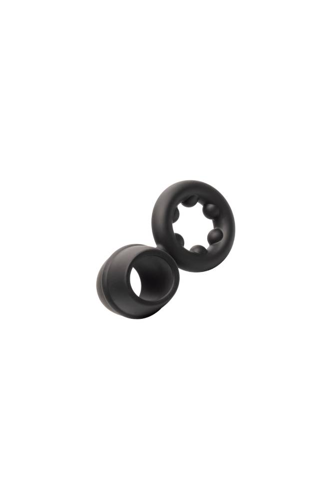 Cal Exotics - Alpha - Liquid Silicone Dual Magnum Ring - Black Sex Toy - Tophatter Daily Deals
