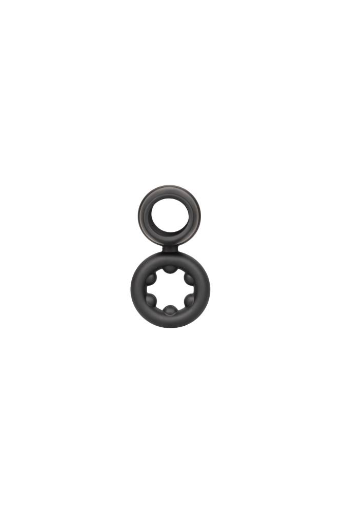 Cal Exotics - Alpha - Liquid Silicone Dual Magnum Ring - Black Sex Toy - Tophatter Daily Deals