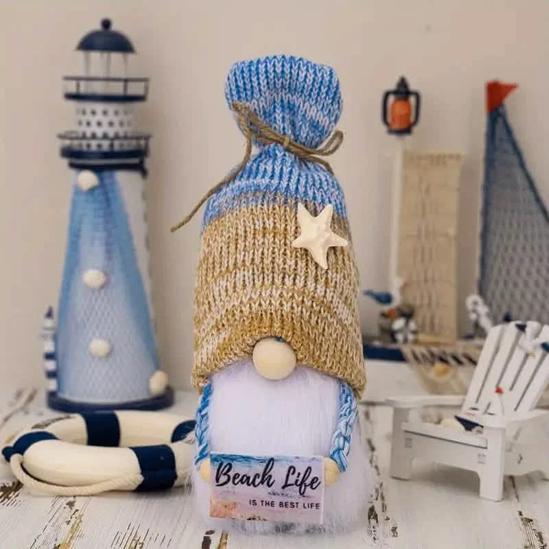 Adorable Ocean Gnome Plush Doll White beard beach life Furniture & Decor - Tophatter Daily Deals