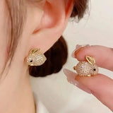 Adorable Rabbit-shaped Earrings Earrings - Tophatter Daily Deals